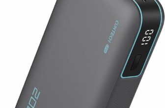 CUKTECH CP25 Power Bank 20.000mAh, Batería Portátil con Cable USB-C Integrado