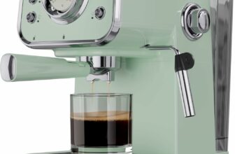 EVVO Cafetera Espresso Intensa Retro Verde