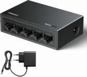 UGREEN Switch Ethernet 5 Puertos Conmutador de Red LAN Splitter Gigabit Velocidad de 10/100/1000 Mbps