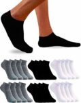 12 Pairs Ankle Socks Men Women – Short Socks Men Women Cotton Breathable Soft Comfortable Fit Without Falling and Durable