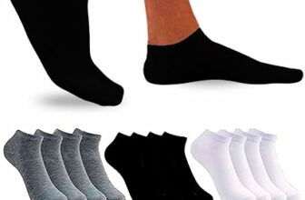 12 Pairs Ankle Socks Men Women – Short Socks Men Women Cotton Breathable Soft Comfortable Fit Without Falling and Durable