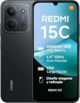 XIAOMI Redmi 15C - 4+256GB Smartphone, Dual Camera with 50MP AI, 6.9" 120Hz Immersive Display, Powerful Octacore Processor, 33W Fast Charge, Charger Not Included, Black (ES Version)