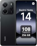 XIAOMI Redmi Note 14 - Smartphone 8+256GB, 6.67" AMOLED FHD+ 120Hz Display, MediaTek Helio G99-Ultra, 108MP Camera, TurboCharge 33W, 5500mAh, Charger Not Included, Black (ES Version)