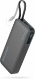 CUKTECH CP25 Power Bank 20.000mAh, Batería Portátil con Cable USB-C Integrado