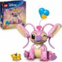 LEGO | Disney Ángela – Juguete de Construcción de Lilo y Stitch – Figura Articulada de Amiga de Stitch con 3 Globos de Corazón y Mariposa – Regalo para Niñas y Niños de 9+ Años y Fans Adultos 43257